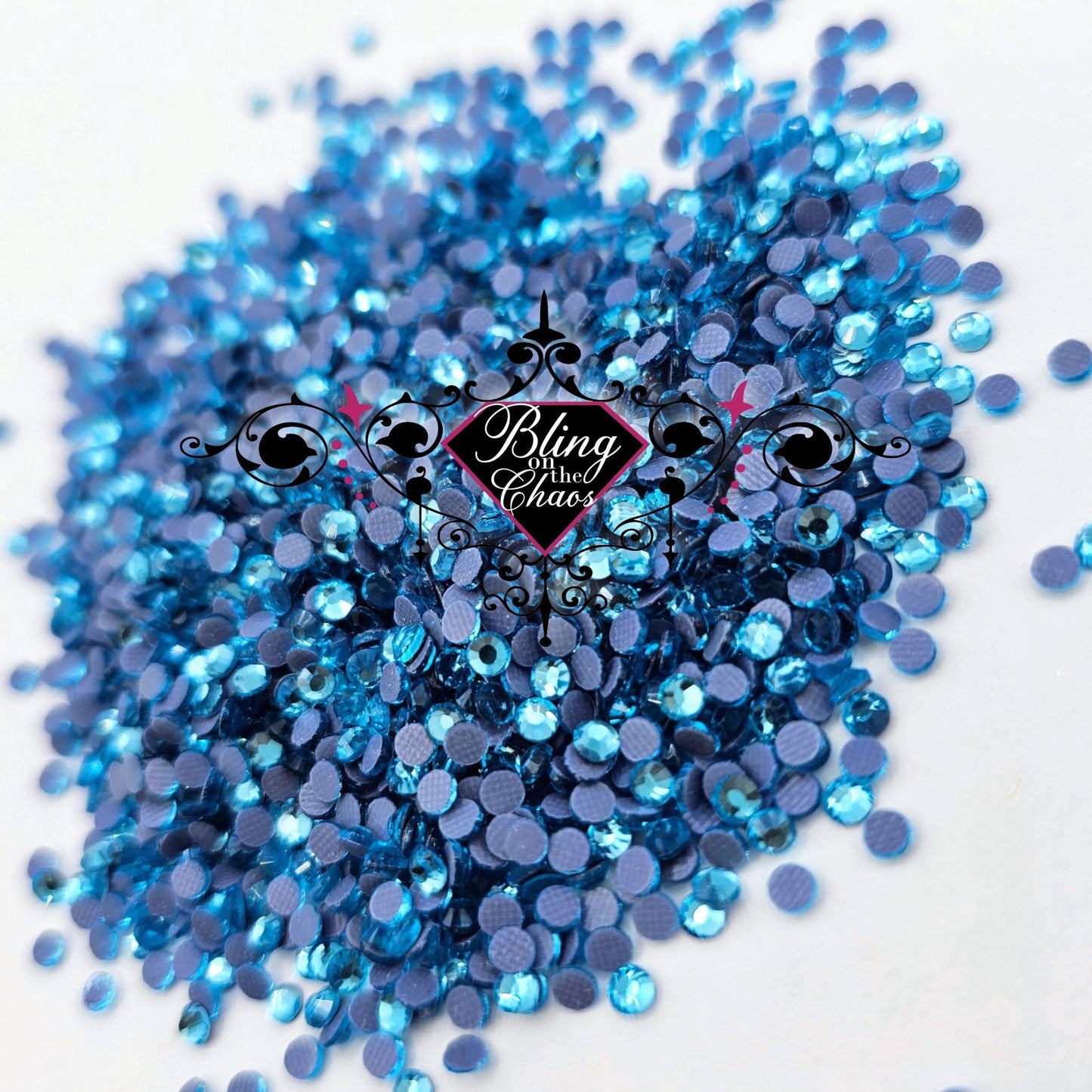 Aqua Hotfix Rhinestones-Bling on the Chaos
