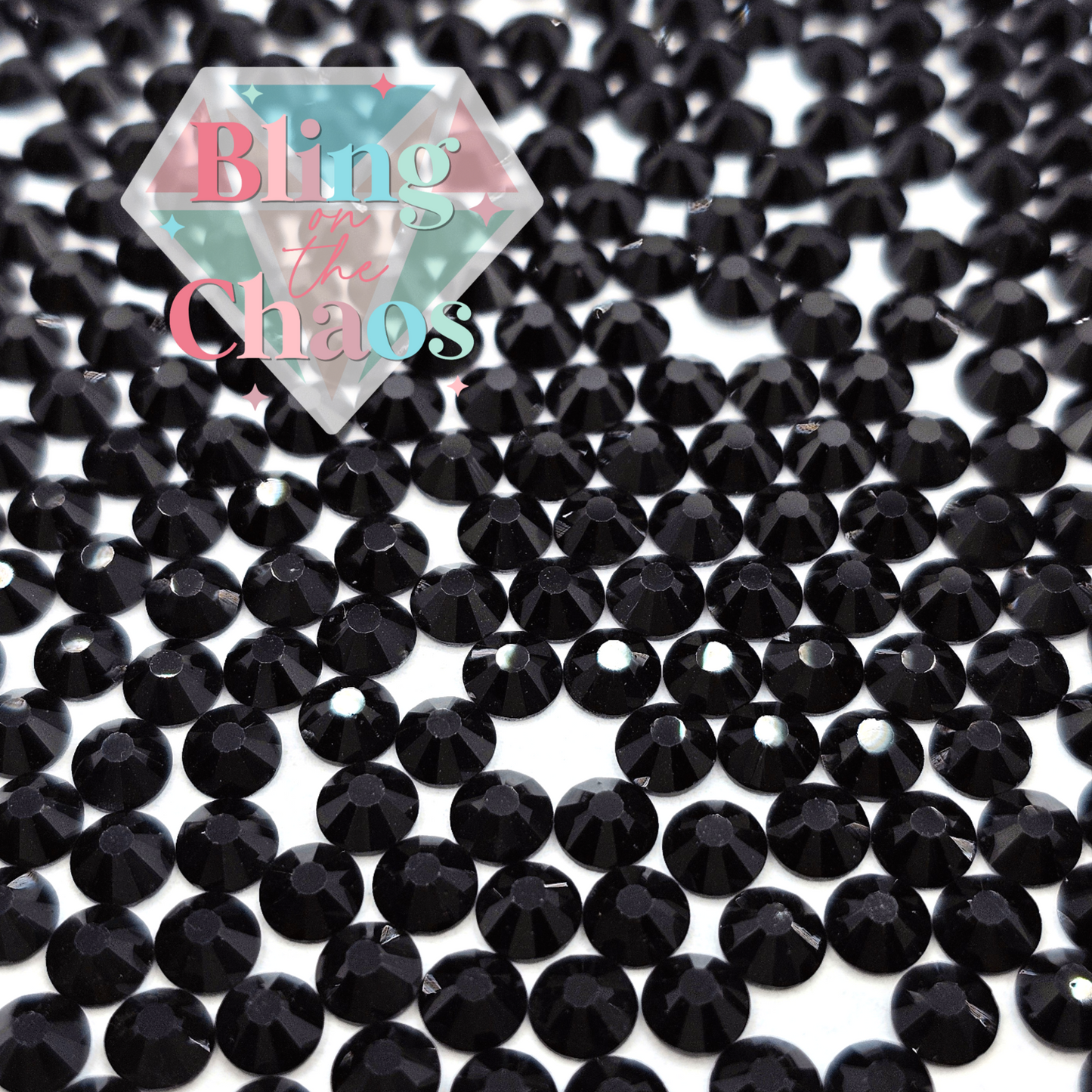 Black Rhinestone-Glass Rhinestones-Bling on the Chaos
