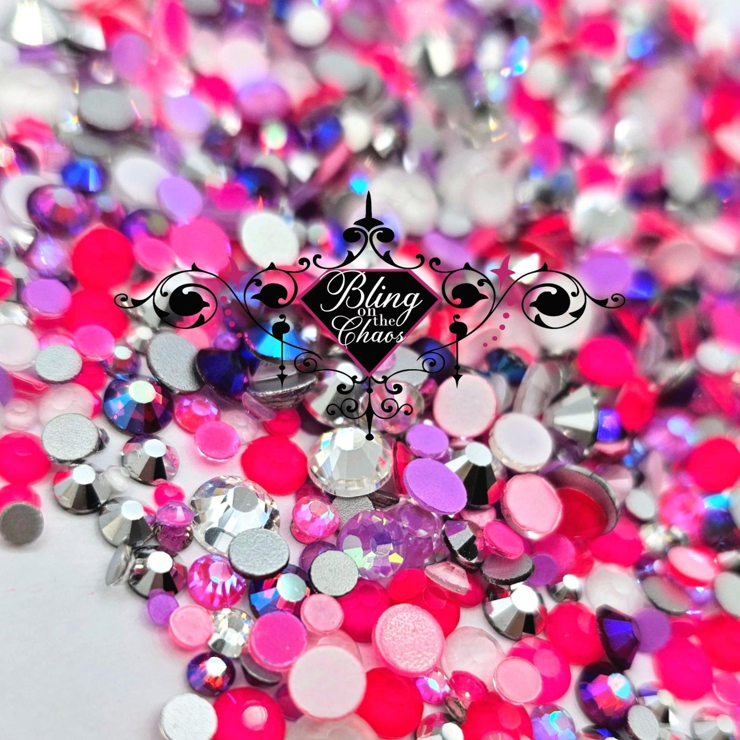 Blow Me One Last Kiss Specialty Mix-Glass Rhinestones-Bling on the Chaos