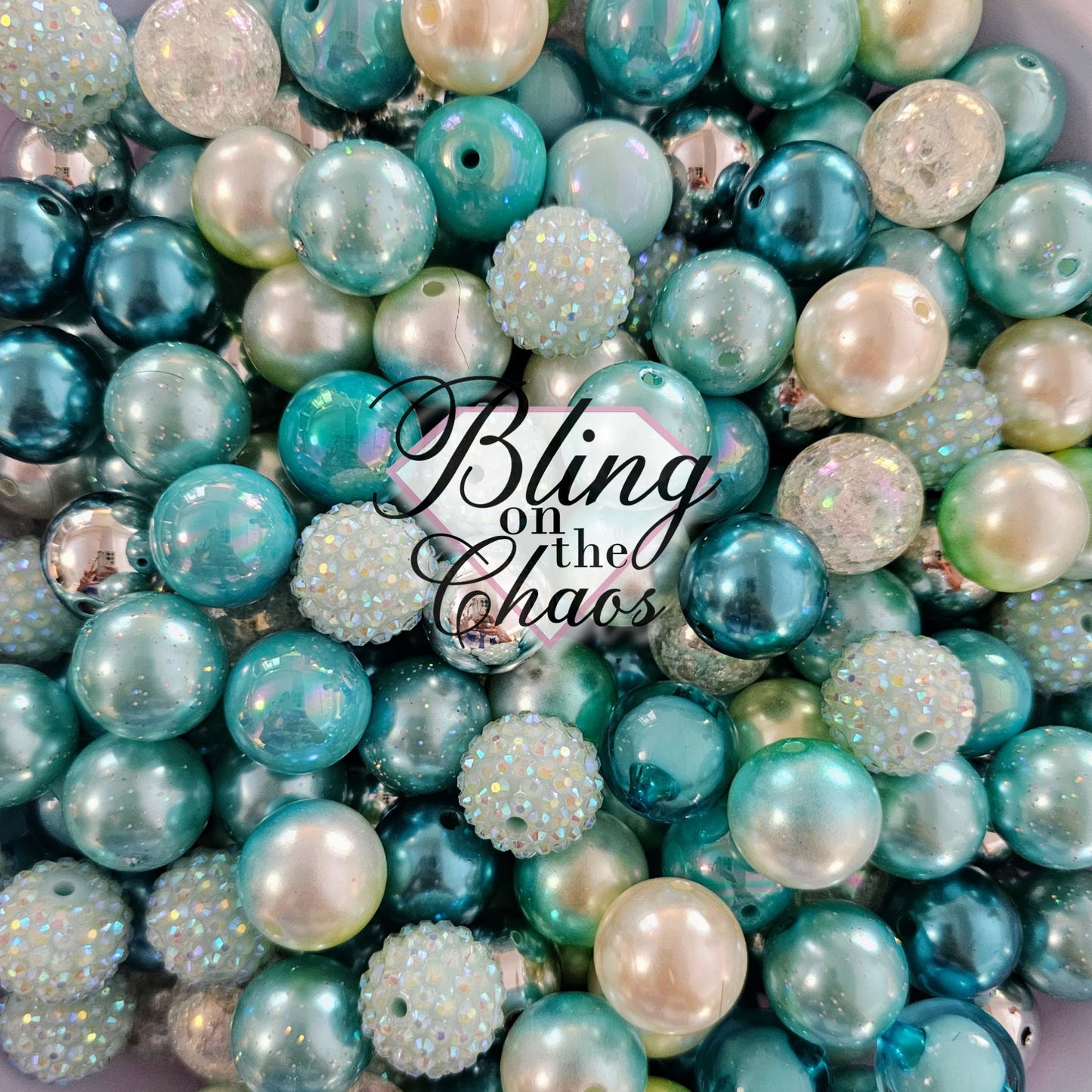 Blue Lemonade Bubblegum 20mm-Bling on the Chaos