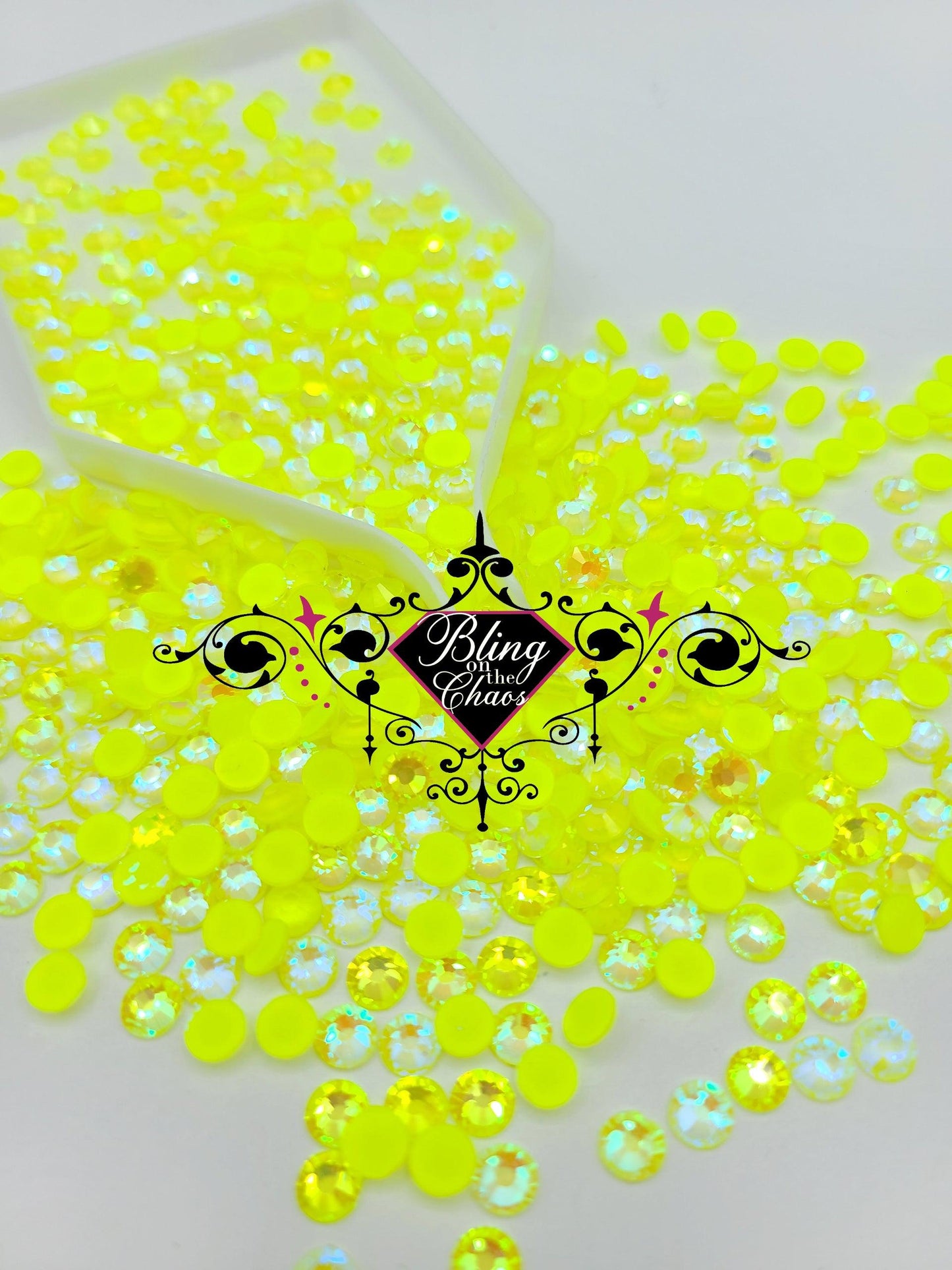 Citrine AB Neon Luminous Rhinestone-Glass Rhinestones-Bling on the Chaos
