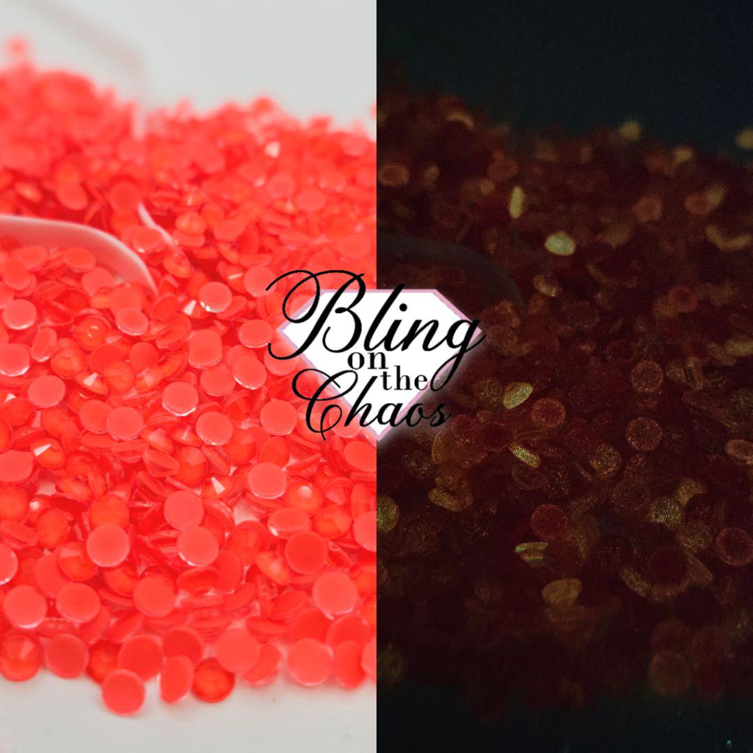 Glow Bright Siam Rhinestone-Glass Rhinestones-Bling on the Chaos