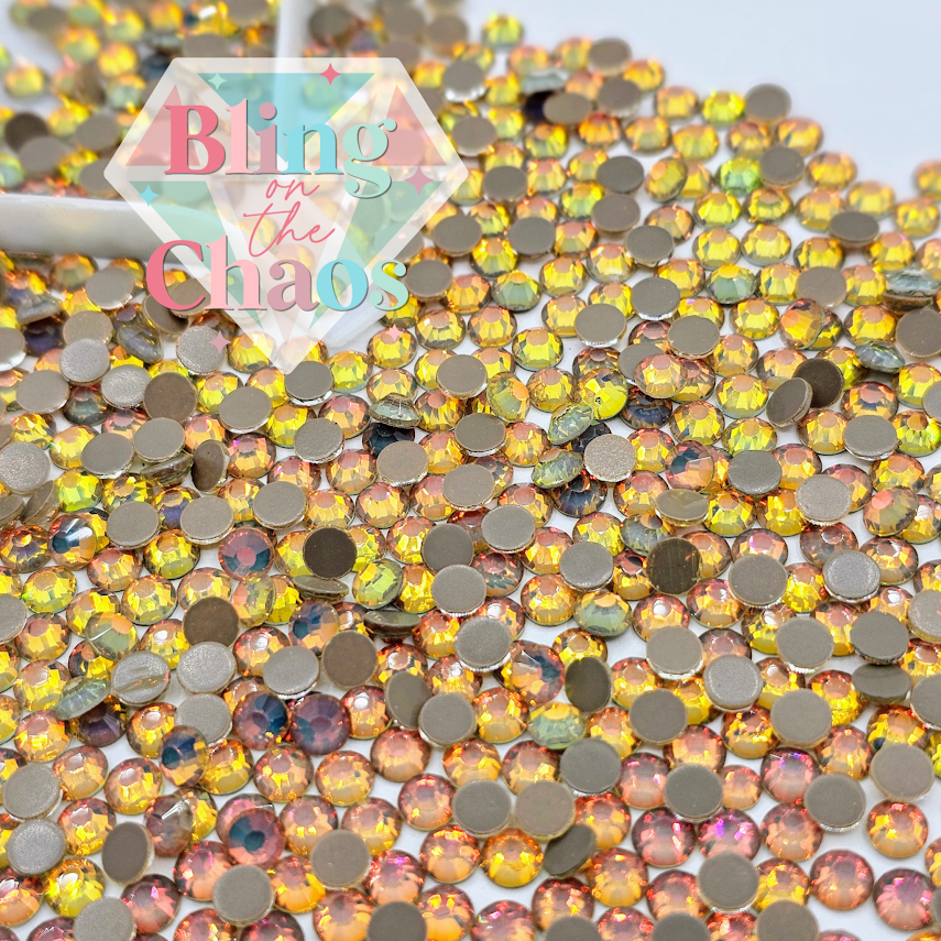 Latte Mocha Opal-Glass Rhinestones-Bling on the Chaos