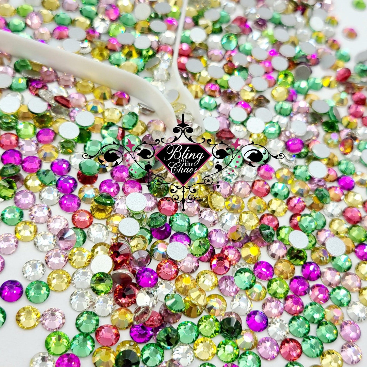 Life In Full Bloom Honeycomb Specialty Mix-Glass Rhinestones-Bling on the Chaos