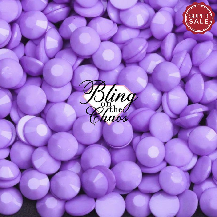 Light Amethyst Macaroon Solid Jelly Rhinestone-Jelly Resin Rhinestones-Bling on the Chaos