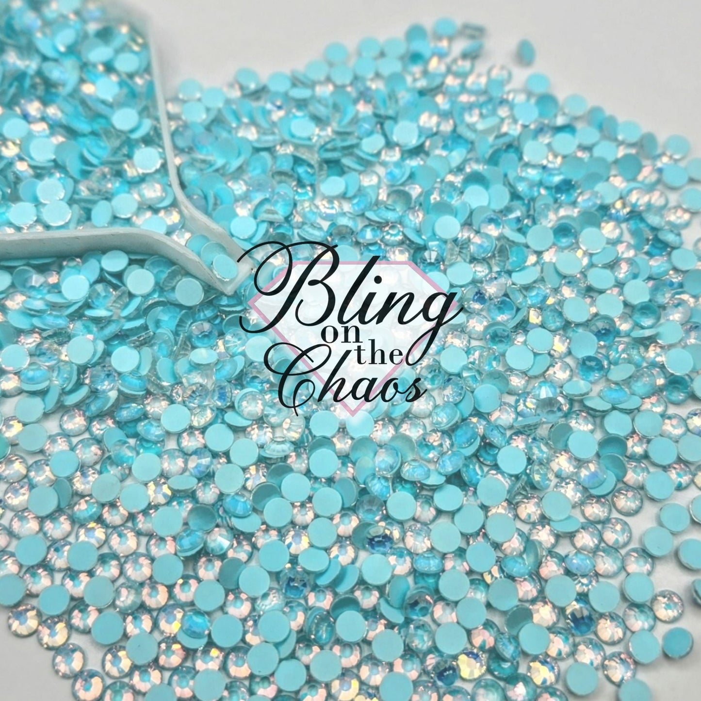 Aqua Mocha Opal-Glass Rhinestones-Bling on the Chaos