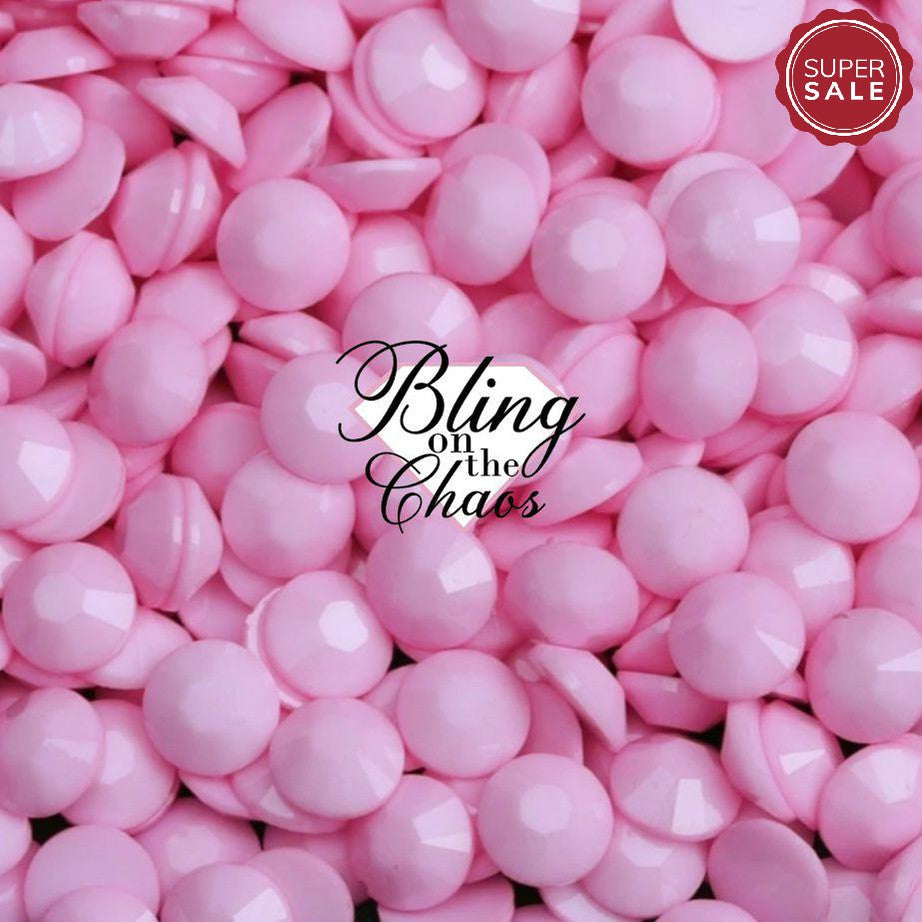 Light Pink Macaroon Solid Jelly Rhinestone-Jelly Resin Rhinestones-Bling on the Chaos