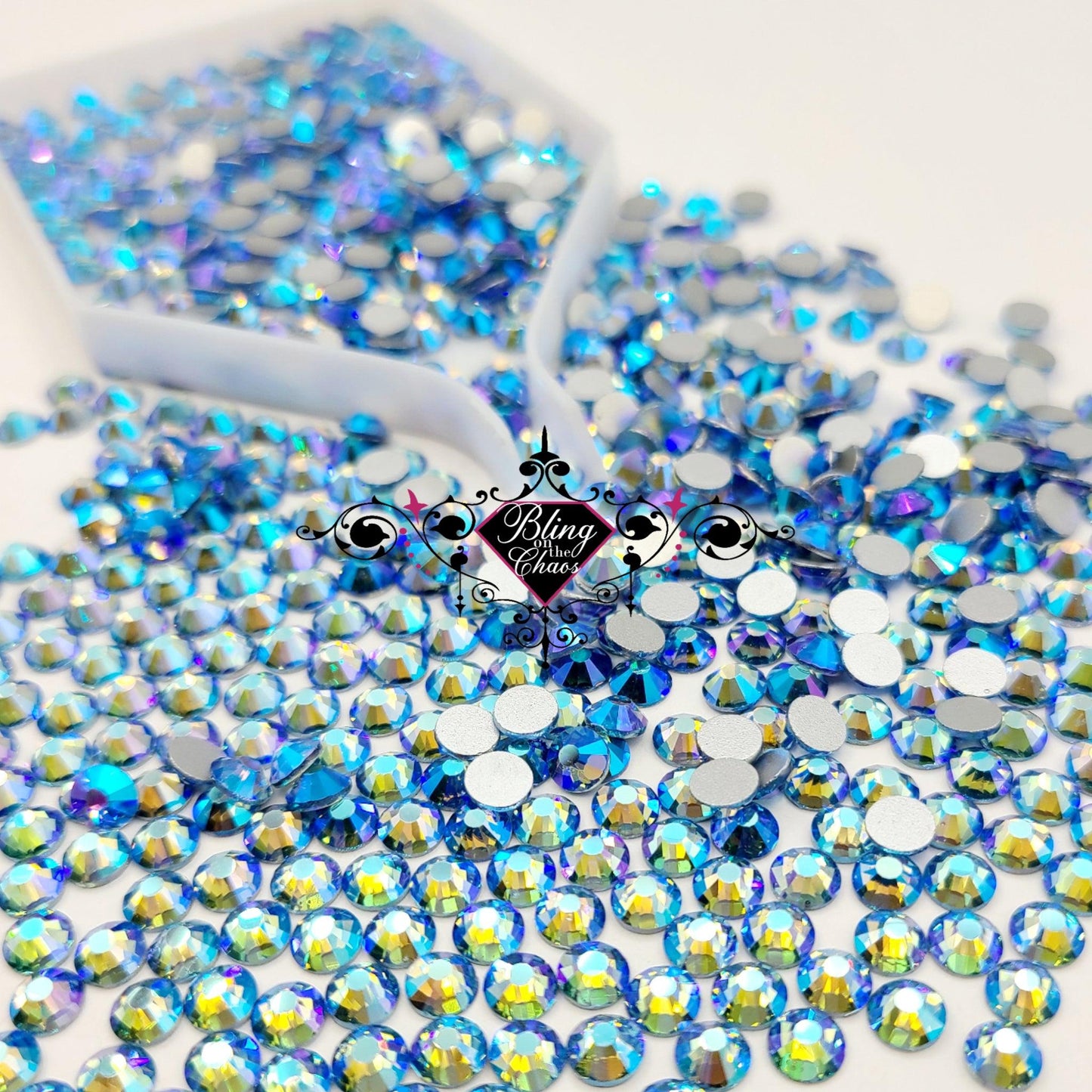 Light Sapphire AB Rhinestone-Glass Rhinestones-Bling on the Chaos