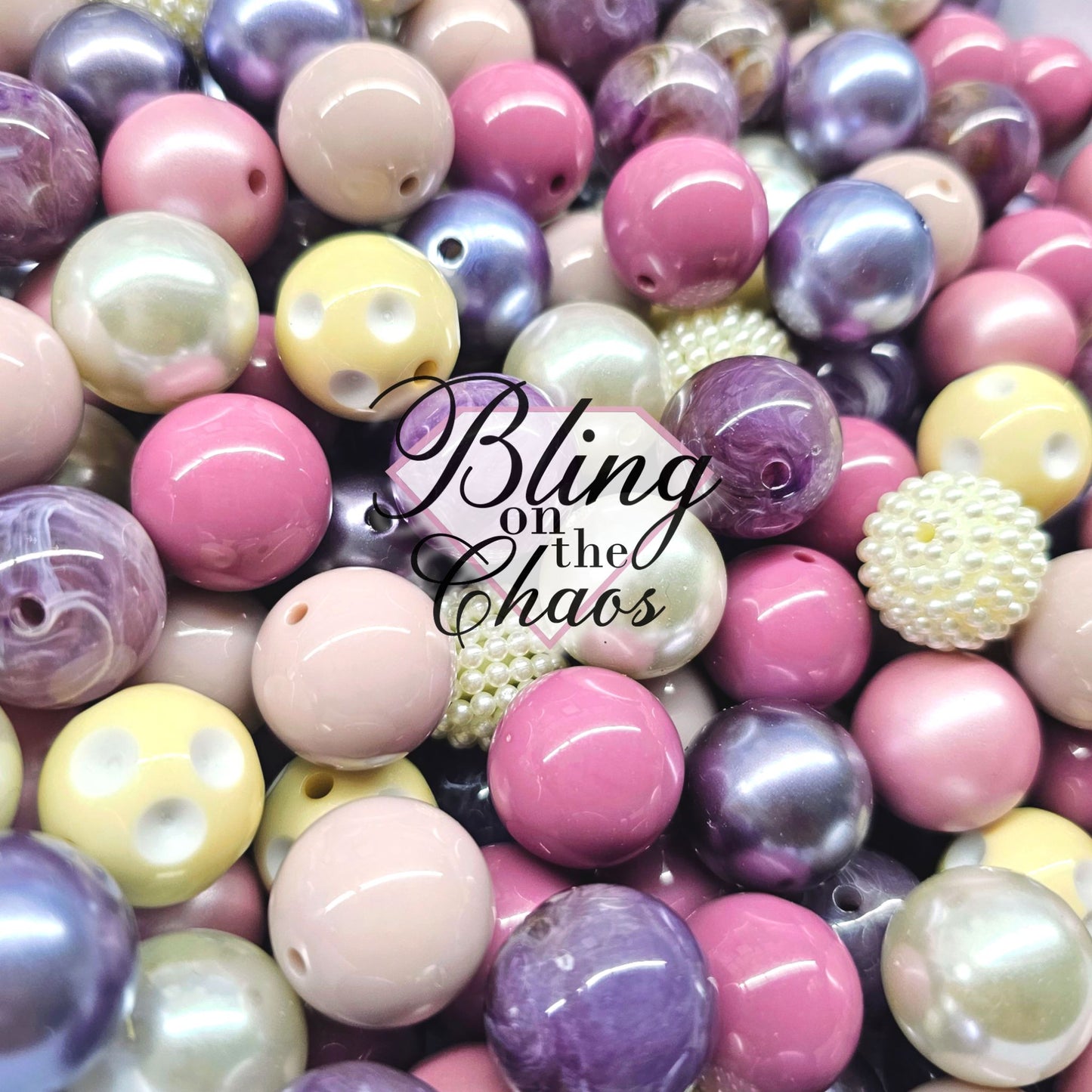 Marvelous Mauves Bubblegum 20mm-Bling on the Chaos