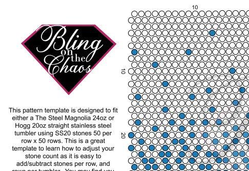Multi-Colour Ombre SS20 Pattern-Template-Bling on the Chaos