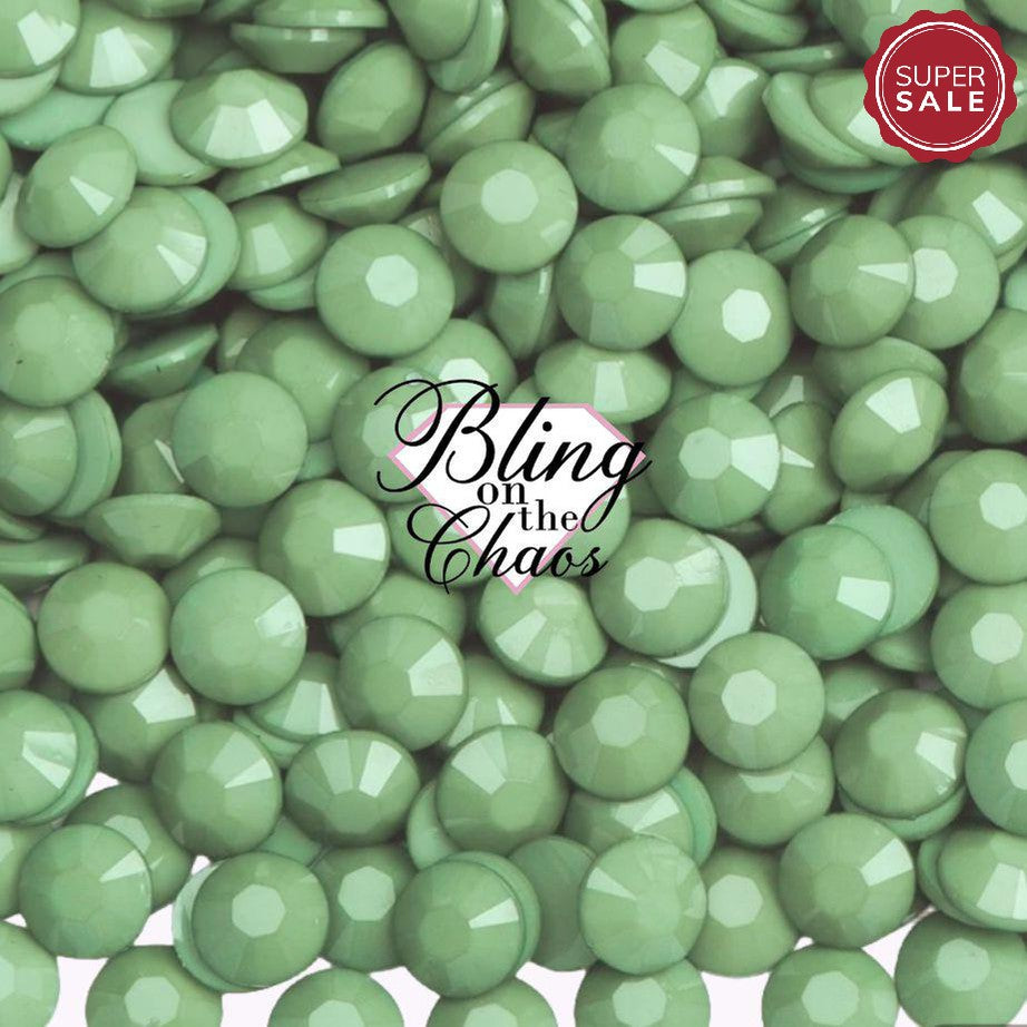 Olivine Macaroon Solid Jelly Rhinestone-Jelly Resin Rhinestones-Bling on the Chaos