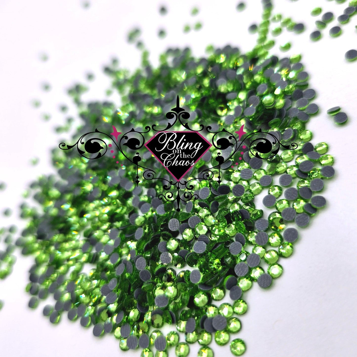 Peridot Hotfix Rhinestones-Bling on the Chaos
