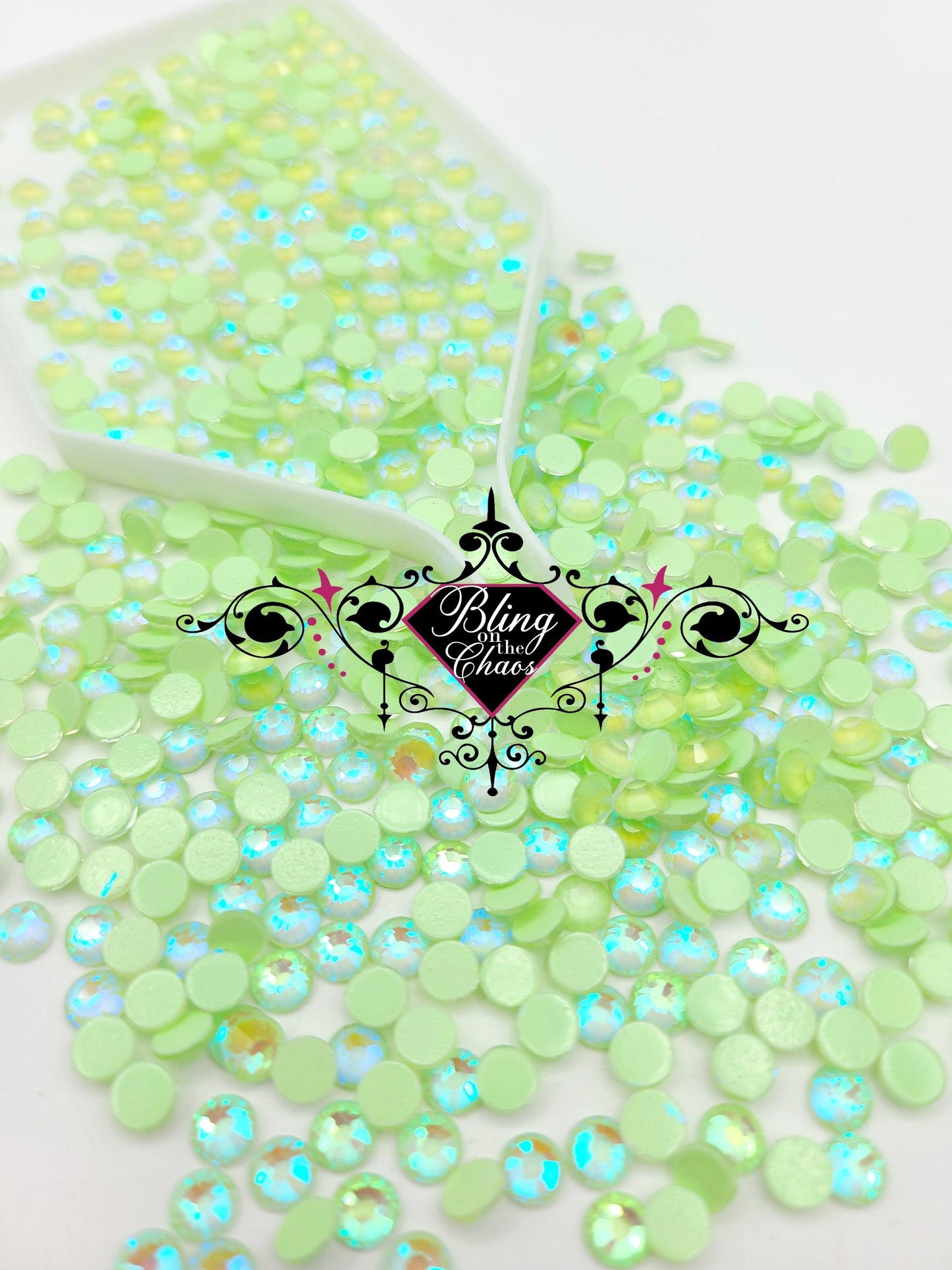 Peridot Luminous Rhinestone-Glass Rhinestones-Bling on the Chaos