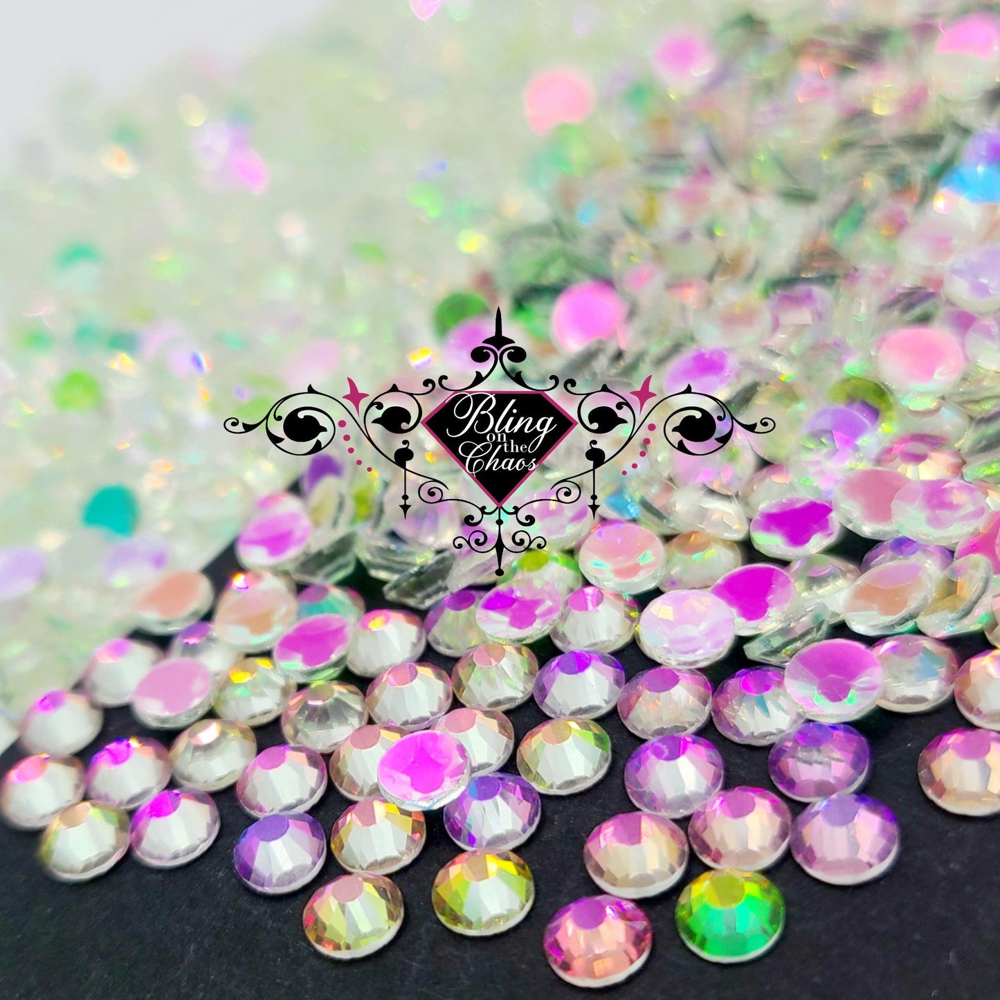 Pink Forest Aurora Rhinestone-Glass Rhinestones-Bling on the Chaos