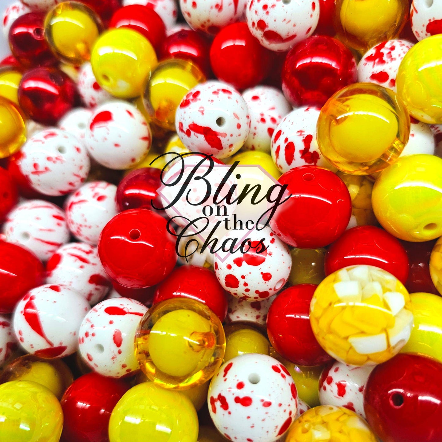 Proceed With Caution Bubblegum 20mm-Bling on the Chaos