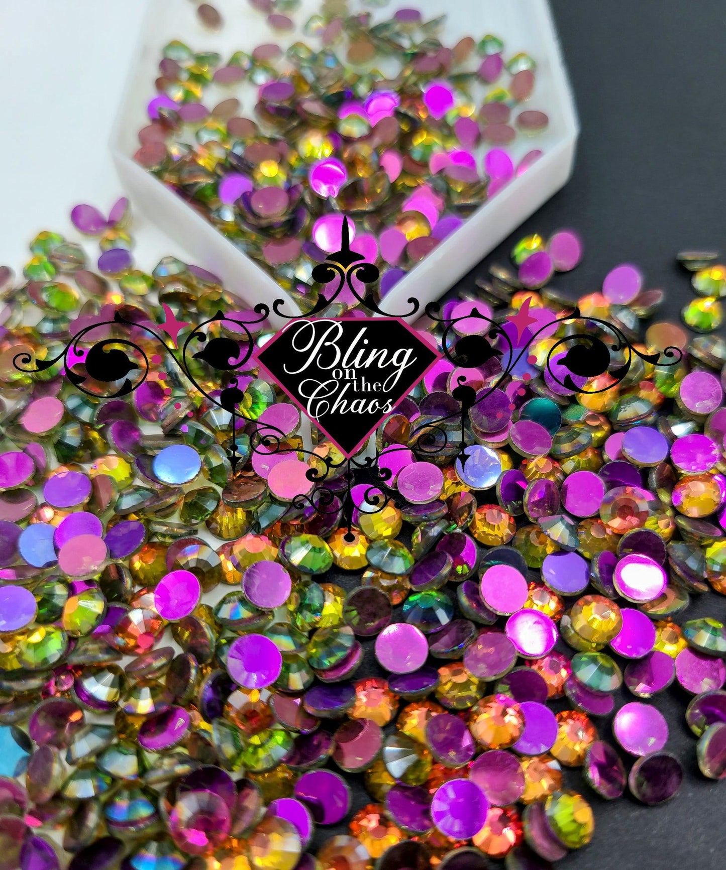 Red Flame Aurora Rhinestone-Glass Rhinestones-Bling on the Chaos