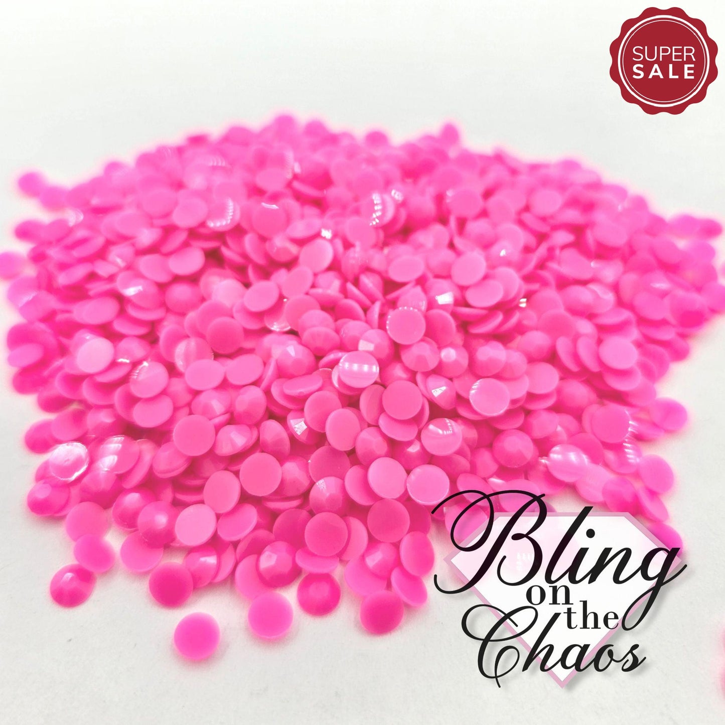 Rose Solid Jelly Resin Rhinestone-Jelly Resin Rhinestones-Bling on the Chaos