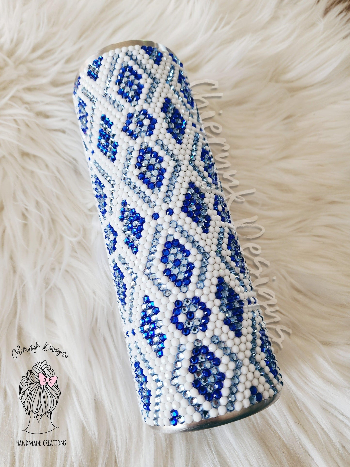 Sapphire Freeze Honeycomb SS16 Pattern-Template-Bling on the Chaos