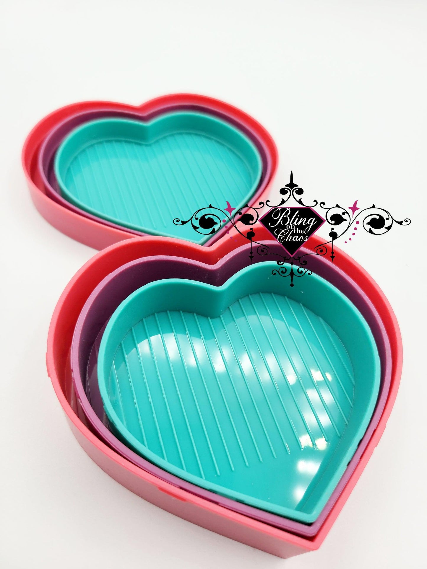 Set of 3 Nesting Rhinestone Shaker/Sorting Trays-Tools-Bling on the Chaos