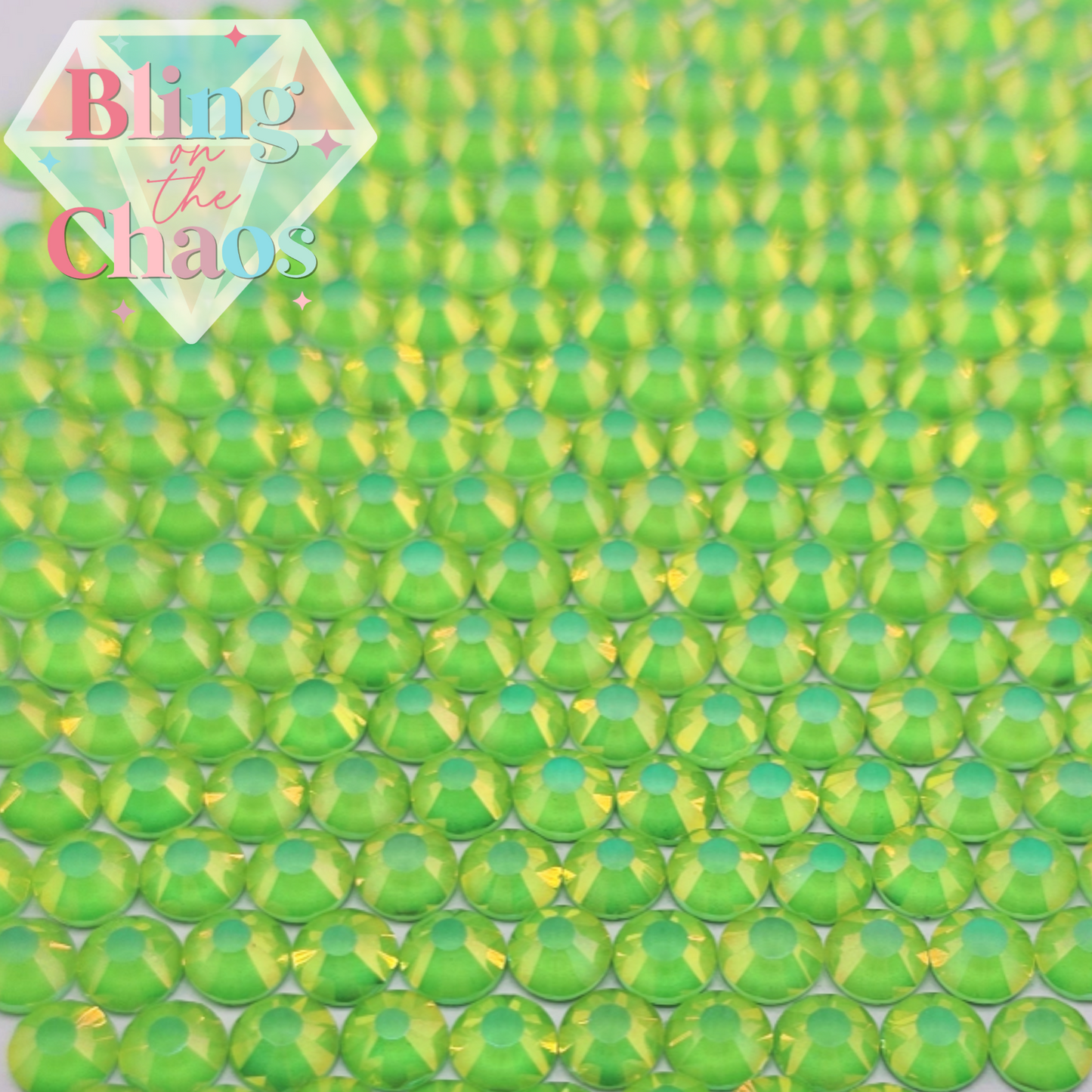 Enchanted Mocha Lime Rhinestone