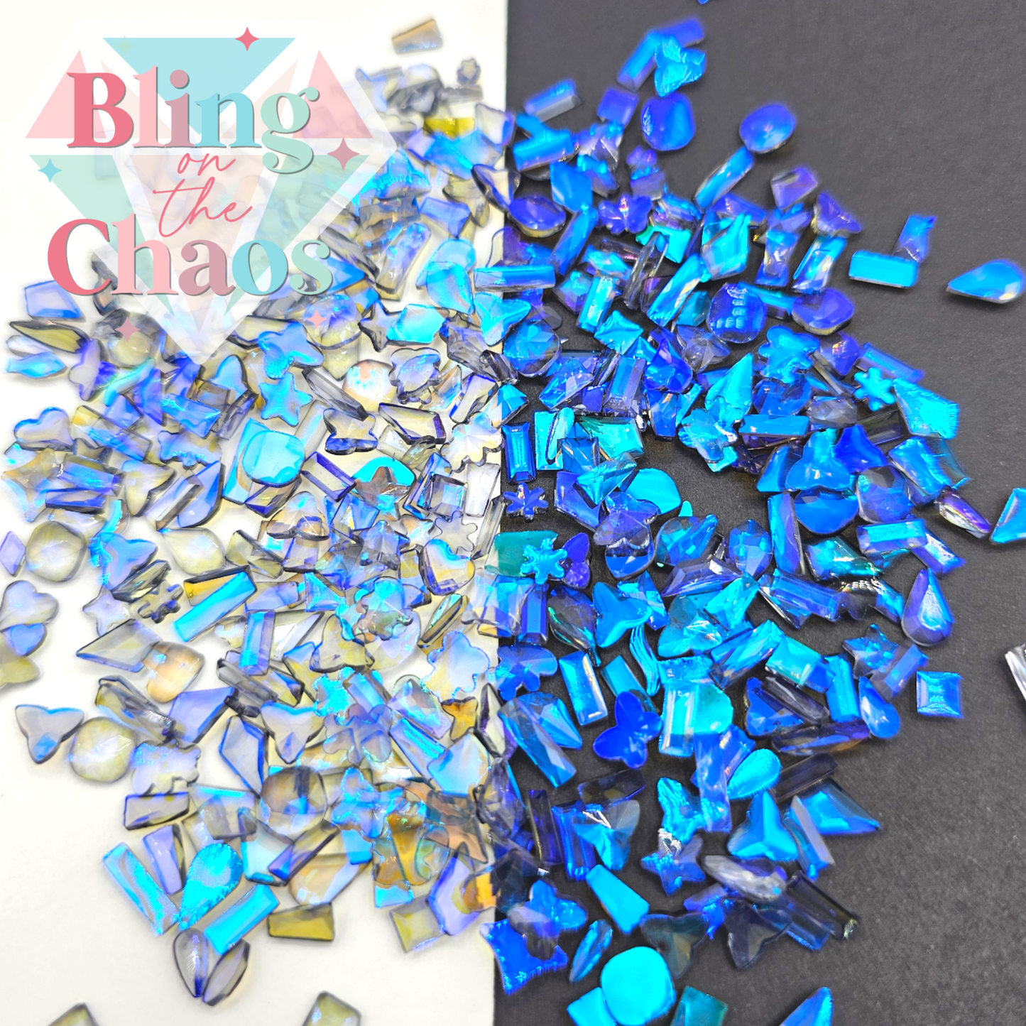 Aurora Black Diamond Transparent Resin Assorted Shapes-Bling on the Chaos