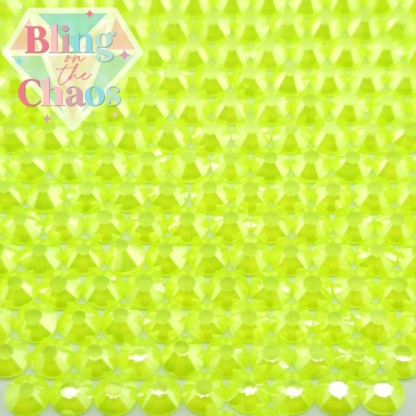 Neon Lemon Luster Rhinestone