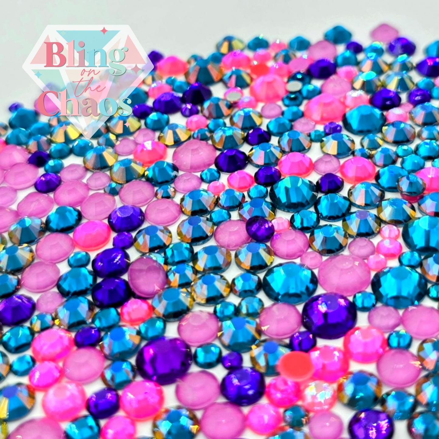 Summer Sunset Specialty Glass Mix-Glass Rhinestones-Bling on the Chaos