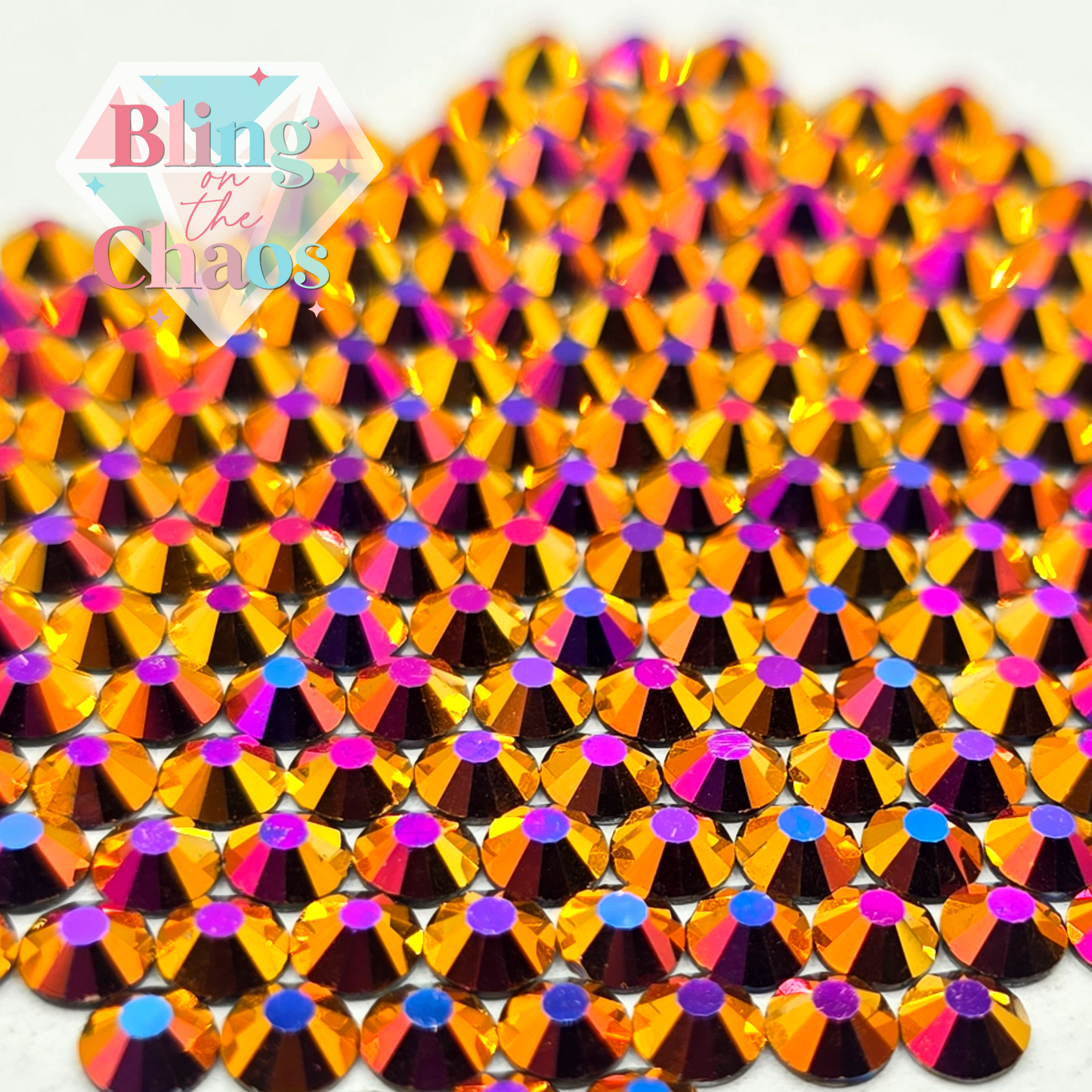 Golden Rainbow Magic Rhinestone-Glass Rhinestones-Bling on the Chaos