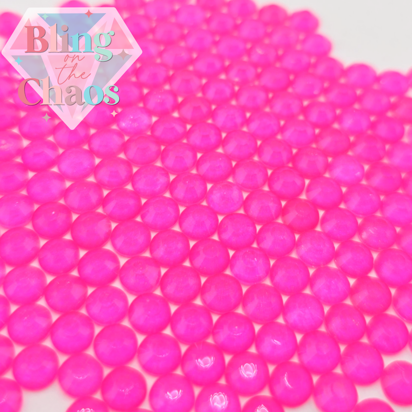 Strass rose vif brillant