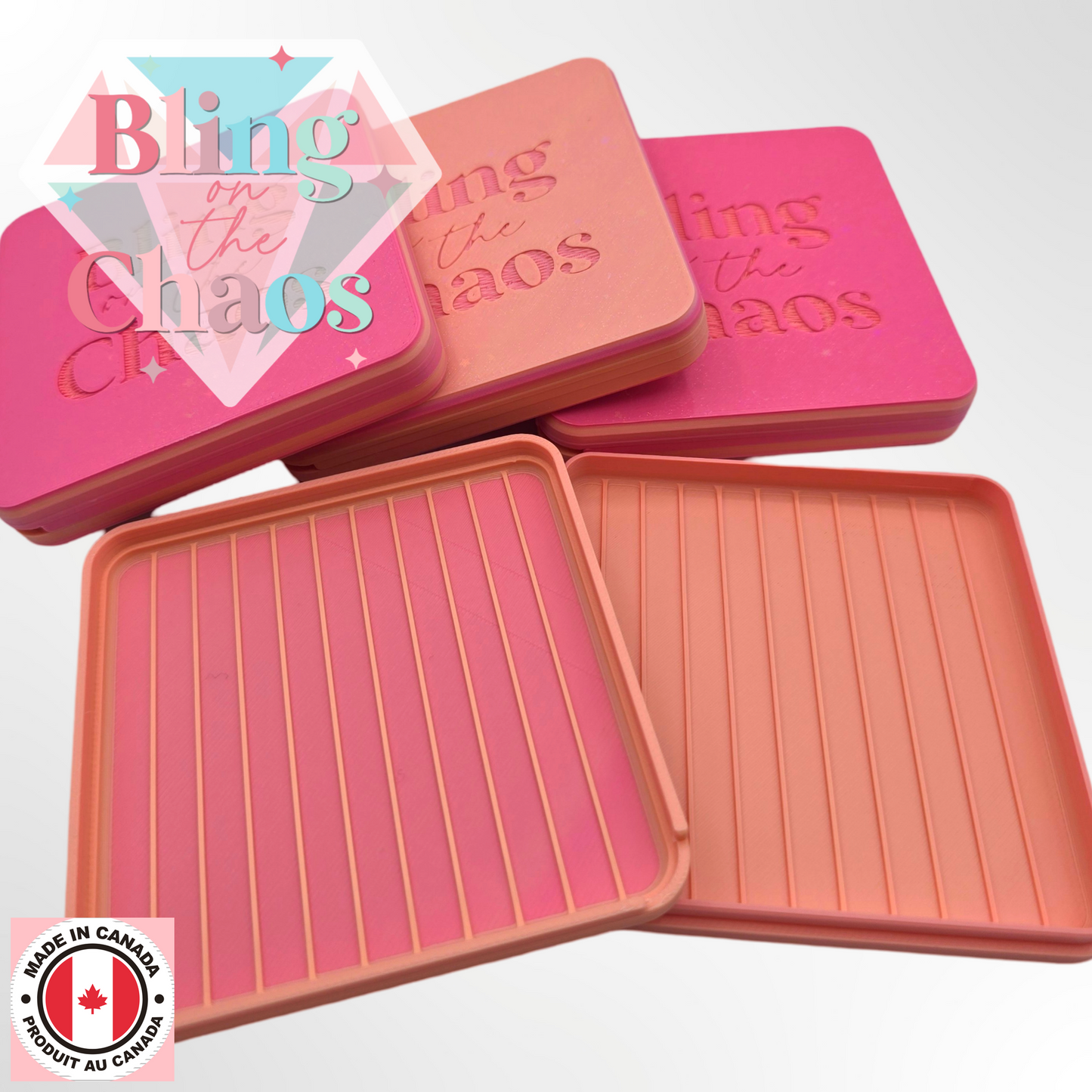 BOTC Coral Ombre Mini Travel Trays