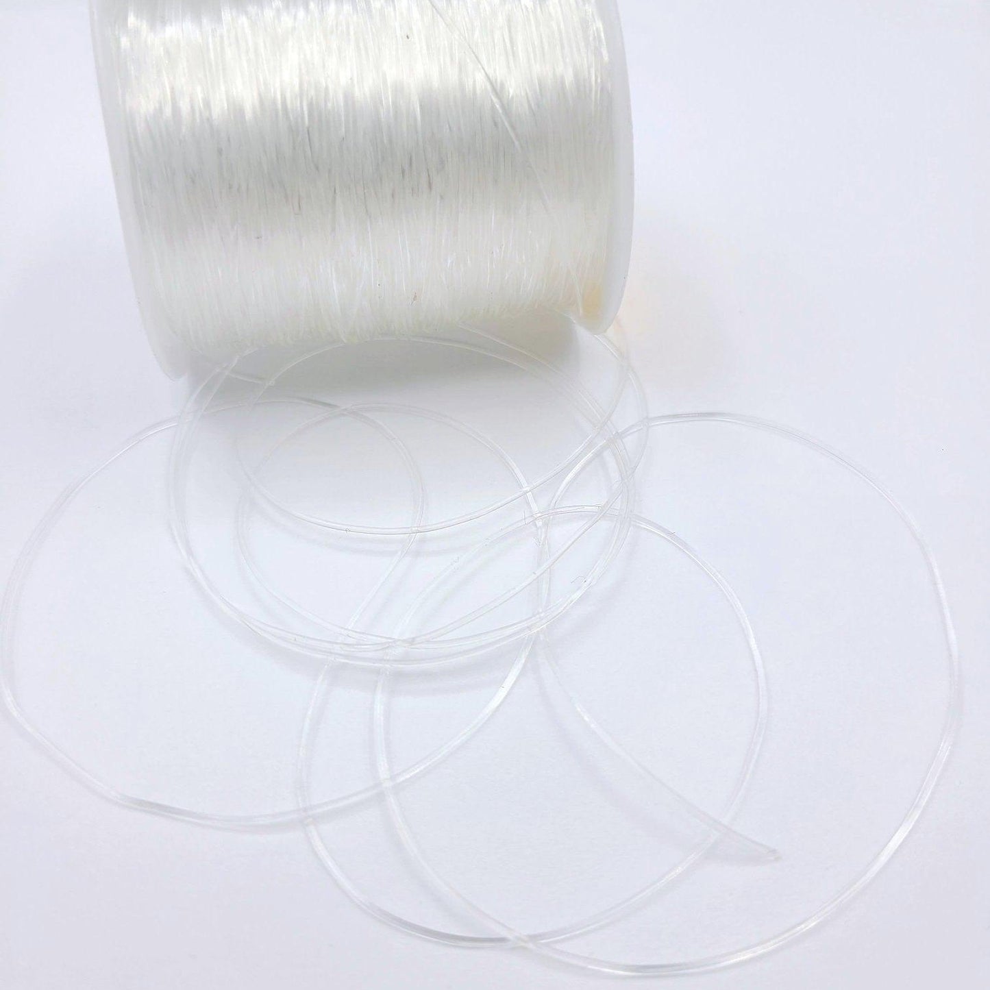 Clear Elastic Thread 0.8mm-Bling on the Chaos