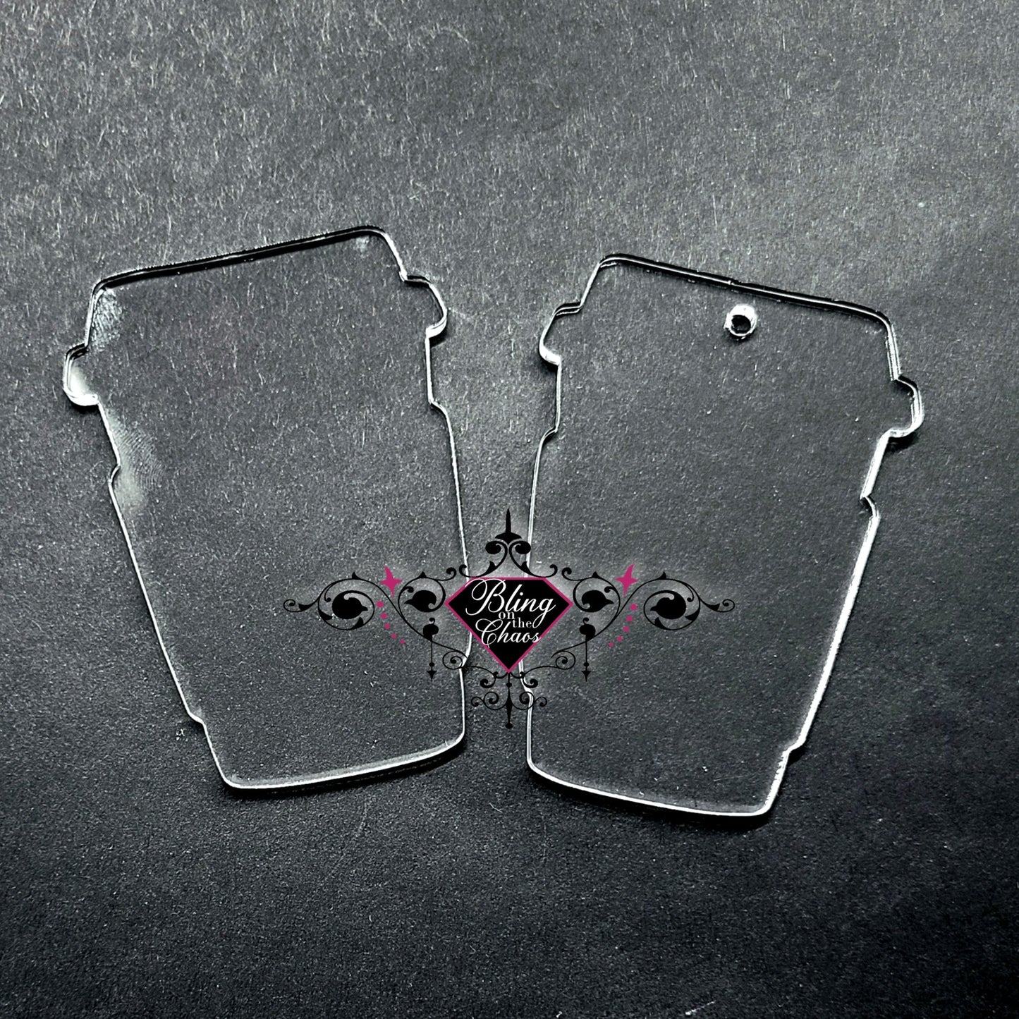 Coffee Tumbler With Sleeve Acrylic Blank-Bling on the Chaos