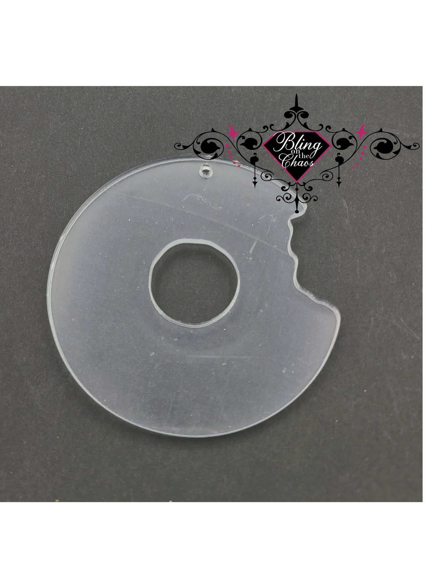 Donut 3" Acrylic Blank-Bling on the Chaos