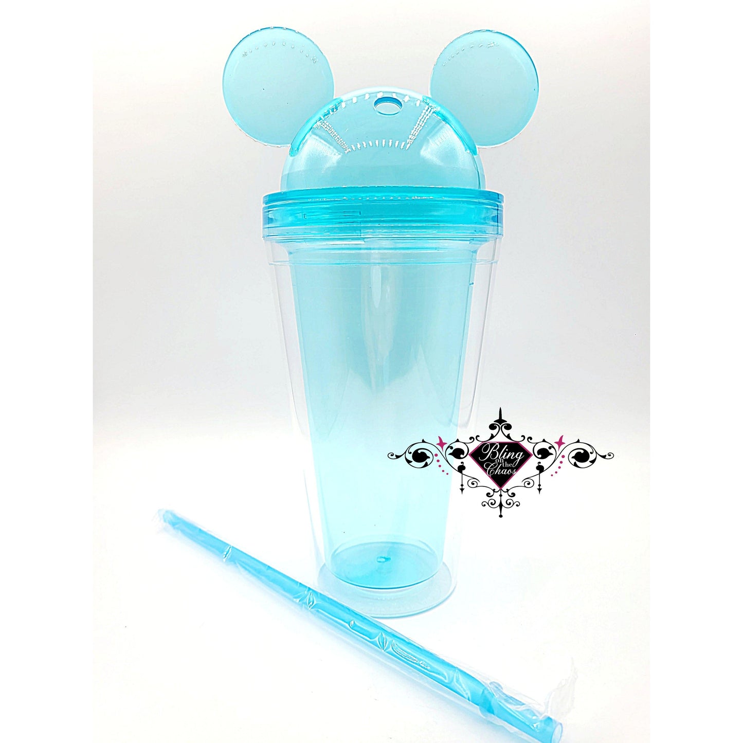 Double Walled 17oz Mouse Ears Tumbler-Bling on the Chaos