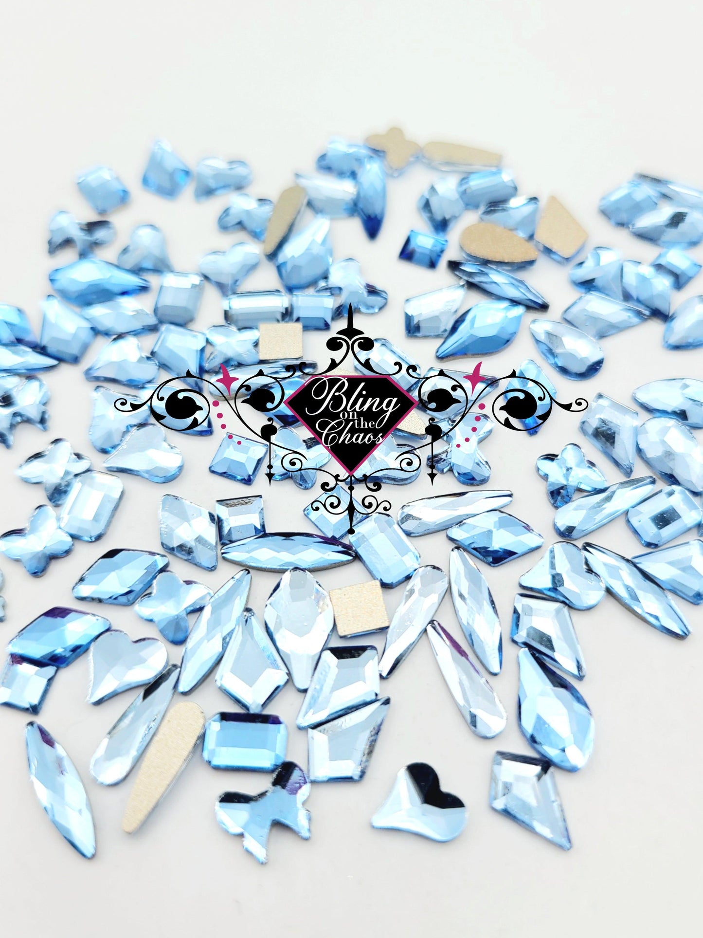 Light Sapphire Assorted Shapes-Bling on the Chaos