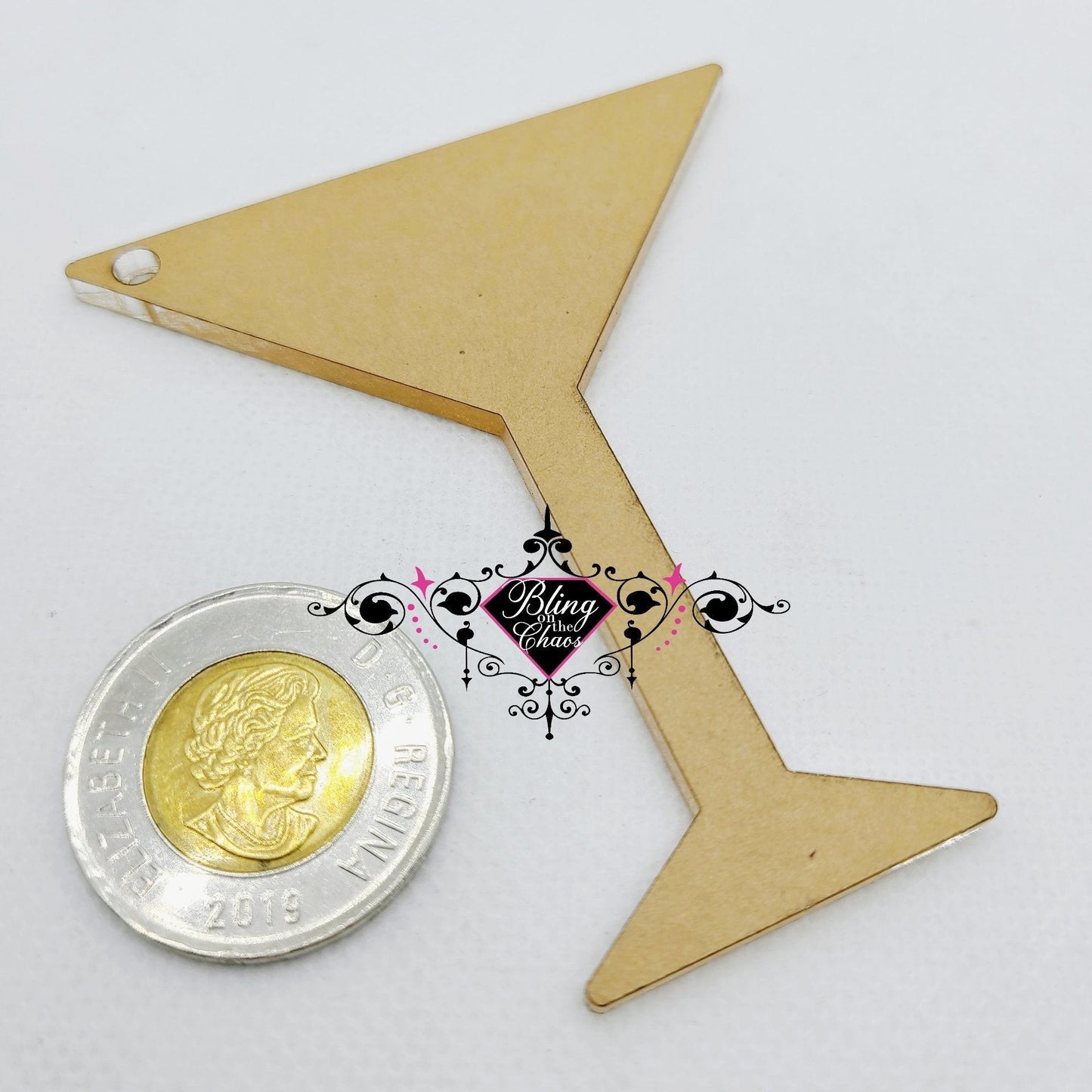 Martini Glass Acrylic Blank-Bling on the Chaos