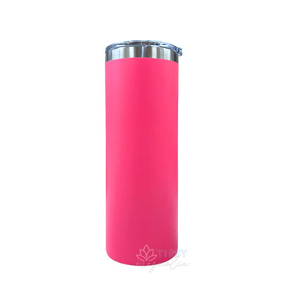 Powder Coated Hot Pink 24oz Plump Tumbler