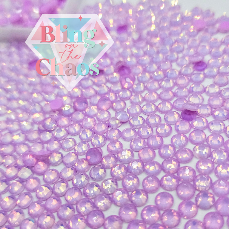 Amethyst Mocha Opal-Glass Rhinestones-Bling on the Chaos