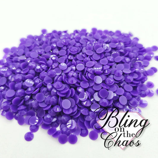 Amethyst Solid Jelly Resin Rhinestone-Jelly Resin Rhinestones-Bling on the Chaos
