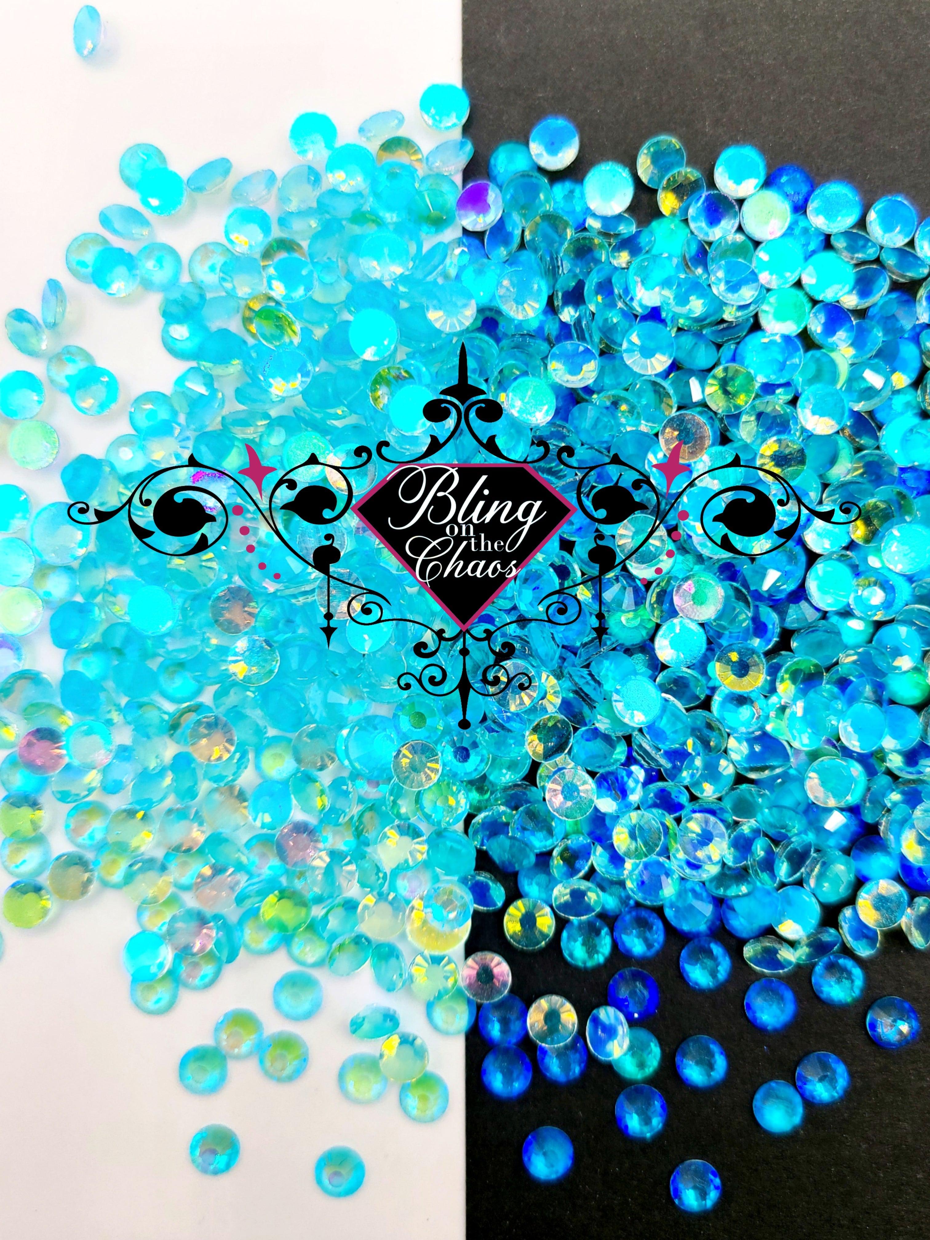 Aqua Aurora Rhinestone – Bling on the Chaos