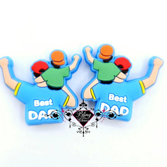 Best Dad Silicone Bead-Bling on the Chaos