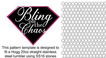 Blank SS16 20oz Honeycomb Template-Template-Bling on the Chaos
