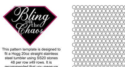 Blank SS20 20oz Honeycomb Template-Template-Bling on the Chaos