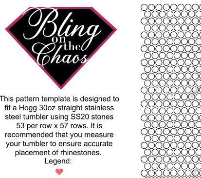 Blank SS20 30oz Honeycomb Template-Template-Bling on the Chaos