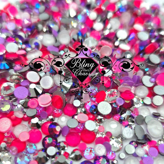 Blow Me One Last Kiss Specialty Mix-Glass Rhinestones-Bling on the Chaos
