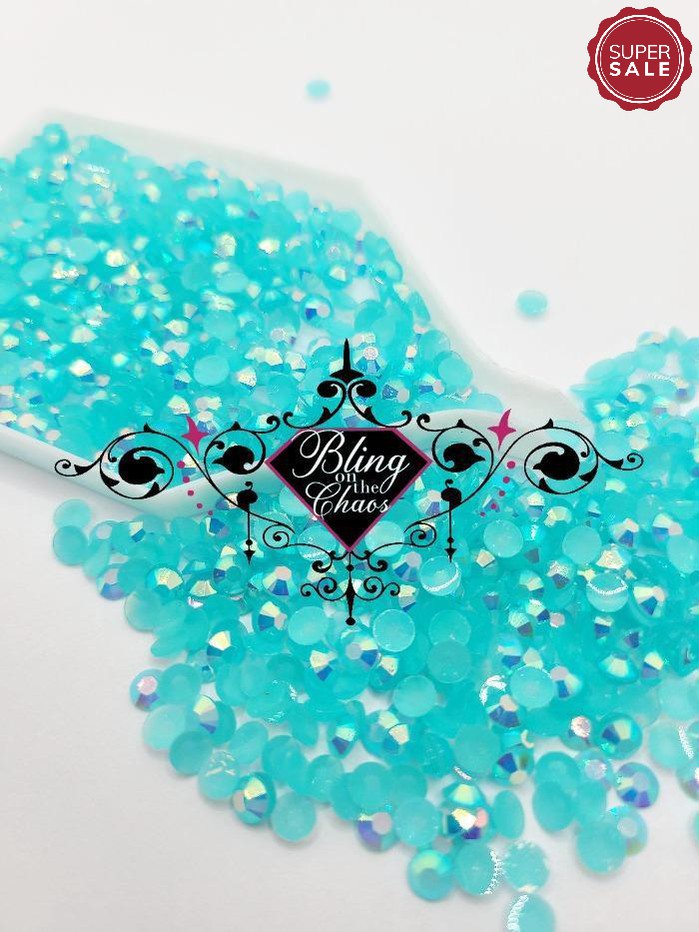 Blue Sour Jelly Resin Rhinestone-Jelly Resin Rhinestones-Bling on the Chaos