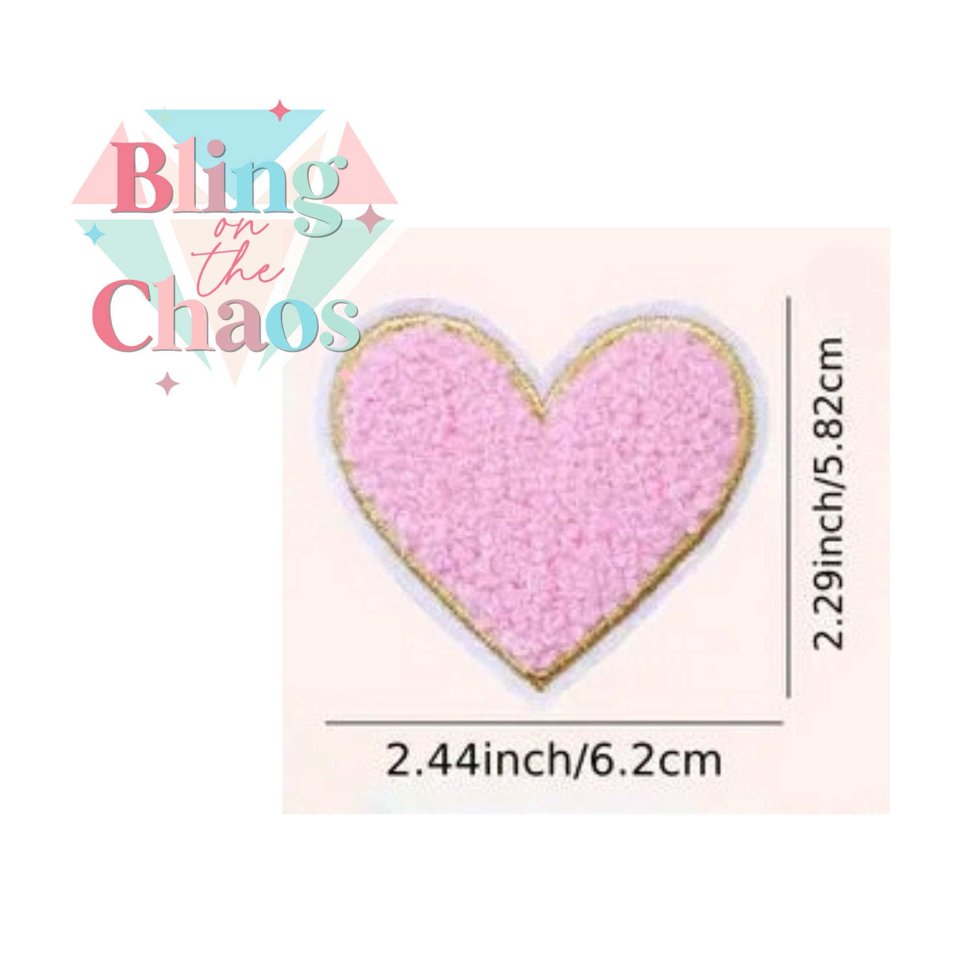 Chenille Heart-Bling on the Chaos