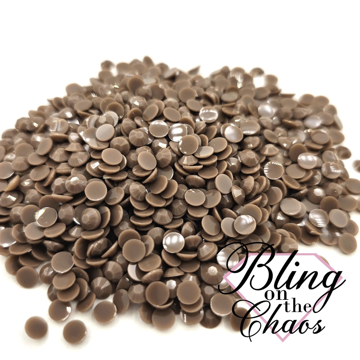 Coffee Solid Jelly Resin Rhinestone-Jelly Resin Rhinestones-Bling on the Chaos