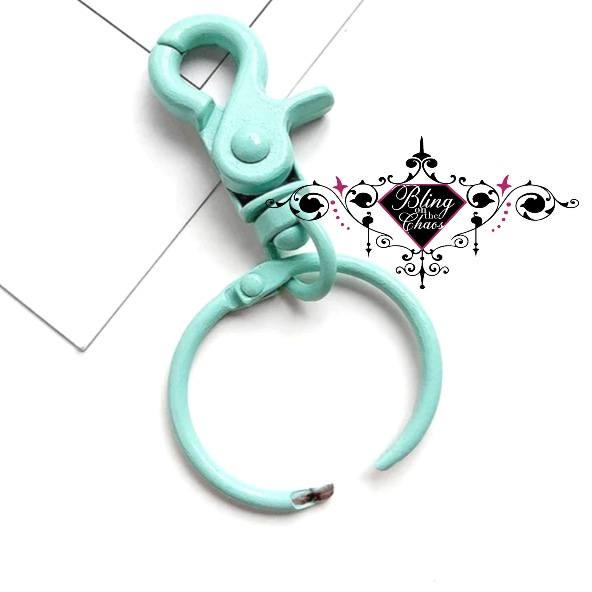 Coloured Keychain Ring Lobster Claw-Bling on the Chaos