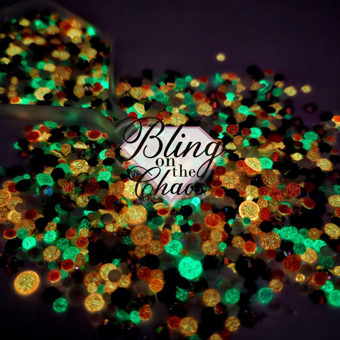 Coral Crush Glow - Specialty Mix-Glass Rhinestones-Bling on the Chaos
